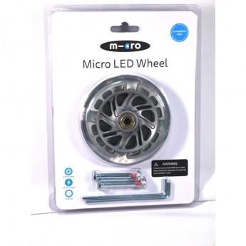 Колеса MICRO MINI LED светящиеся 120 мм (блистер) 2шт